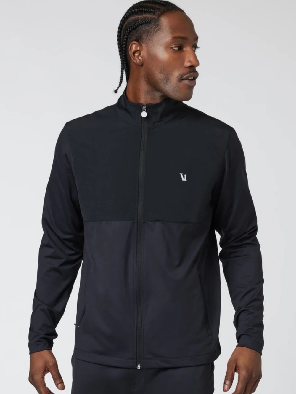 Vuori Men's Black Full-Zip Performance Jacket
